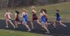 Malin Anderson and Olya Wright in the 1600m event at the Barnum Track Meet. Photo by Jeanne Anderson